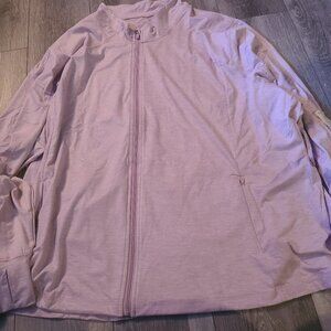 Ladies plus size 6X light purple full zip and grey tshirt